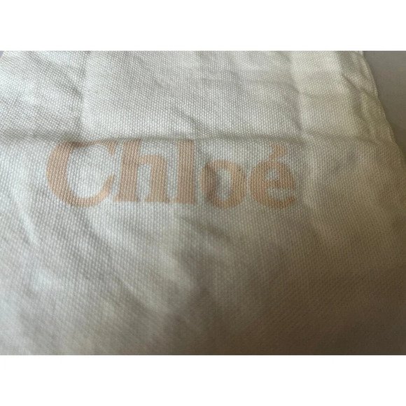 2 Chloe Logo White Drawstring Dust Bags - Picture 2 of 6